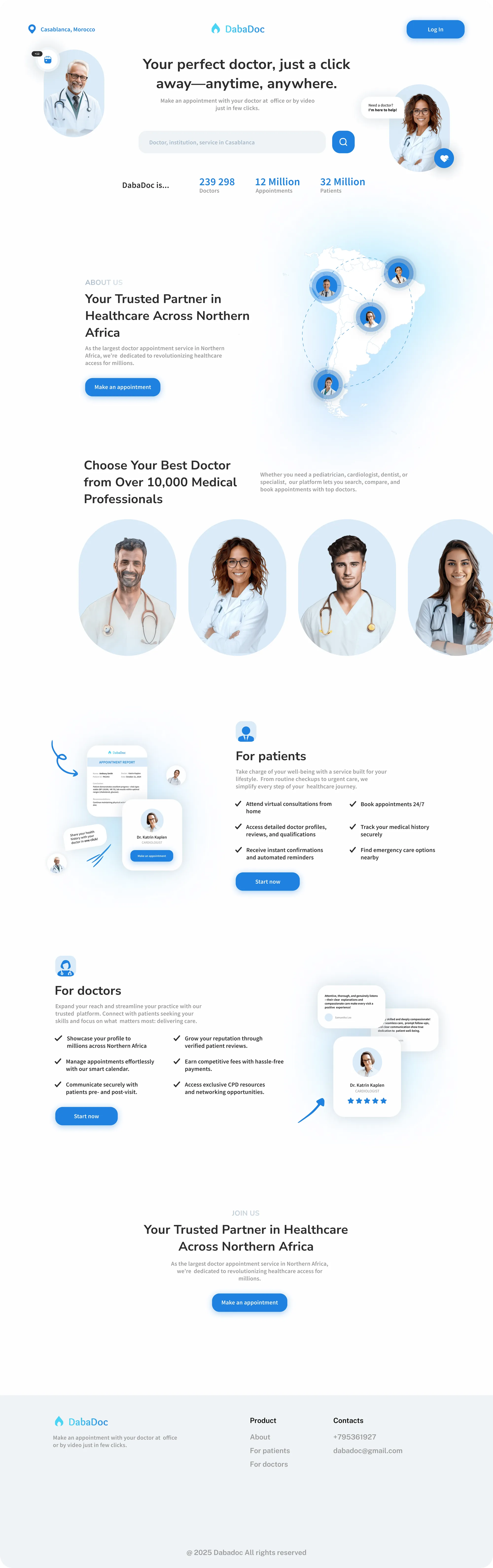 DabaDoc landing page