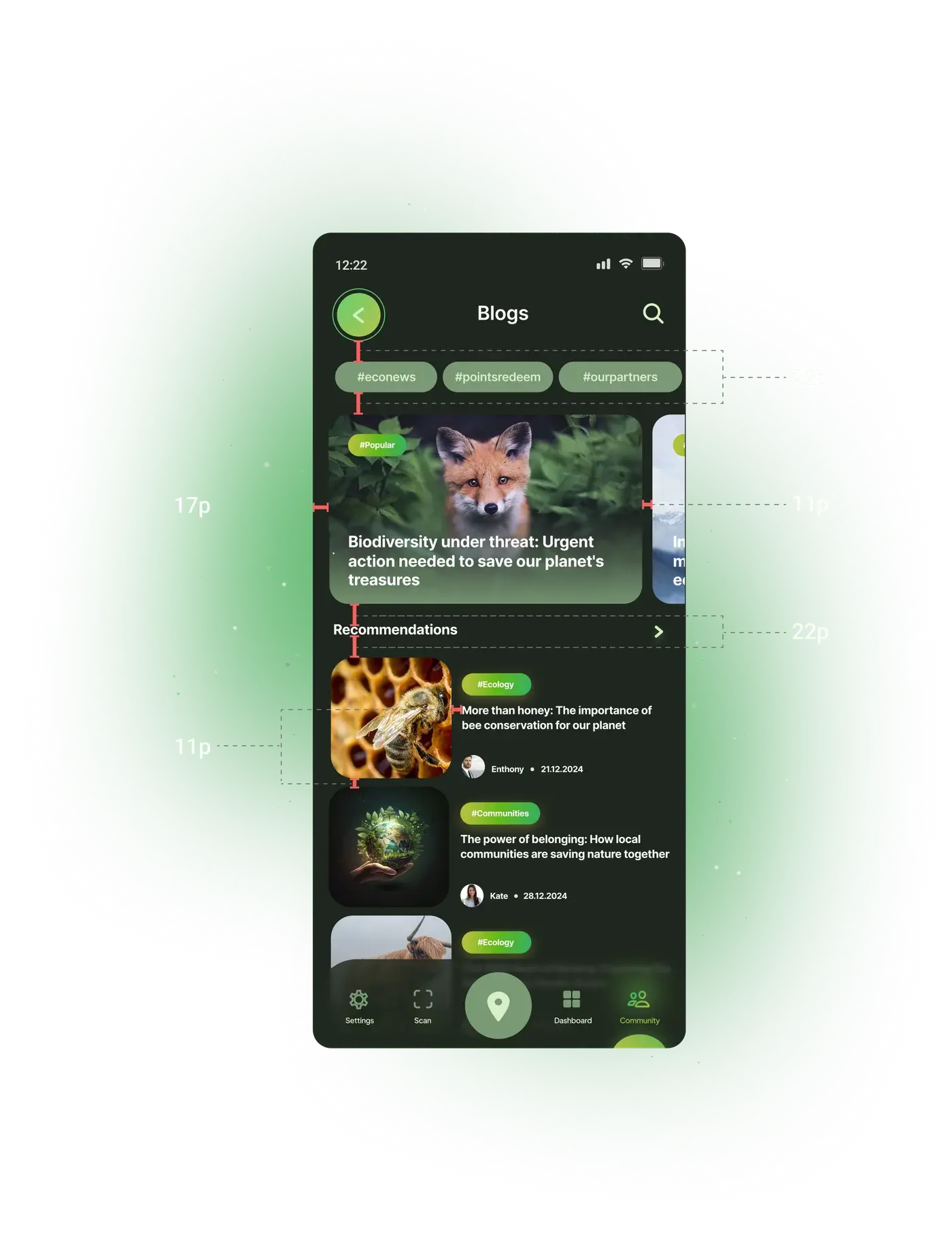 Ecospace spacing system