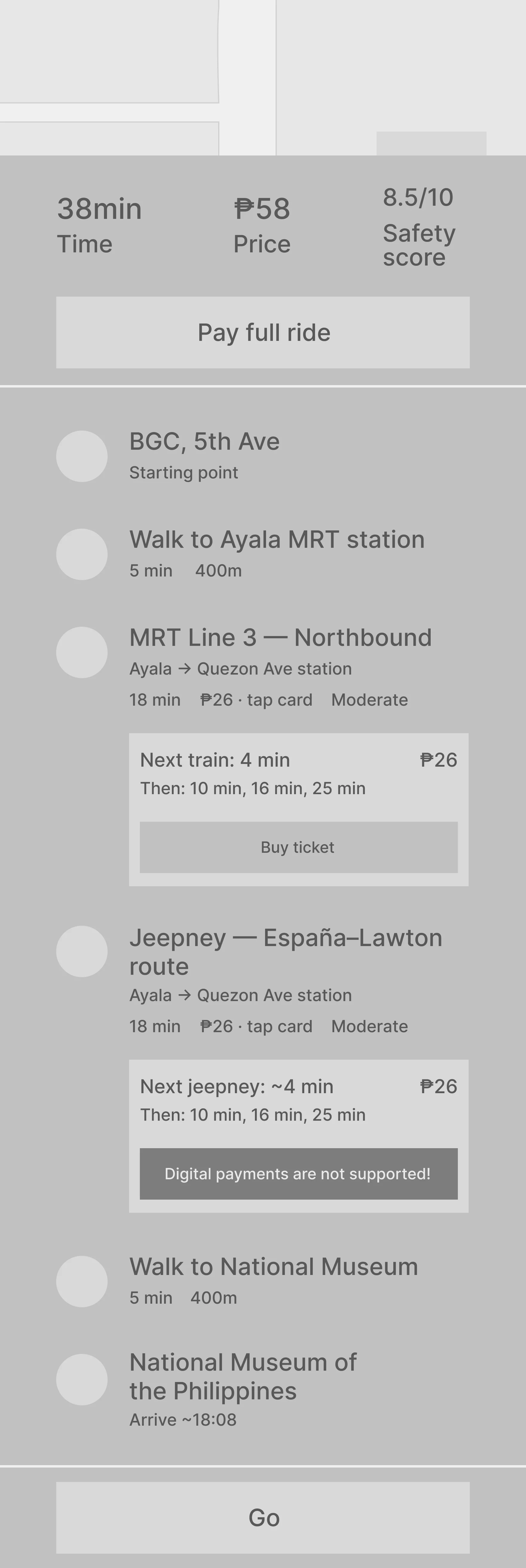 Testing iteration screen three